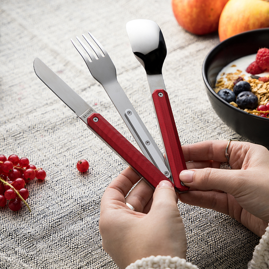 3-delige bestekset - Effen