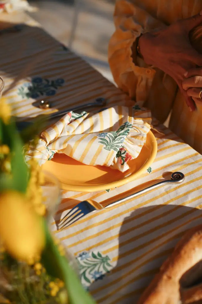 Stoffen Servetten - Rose Yellow (Set 2)