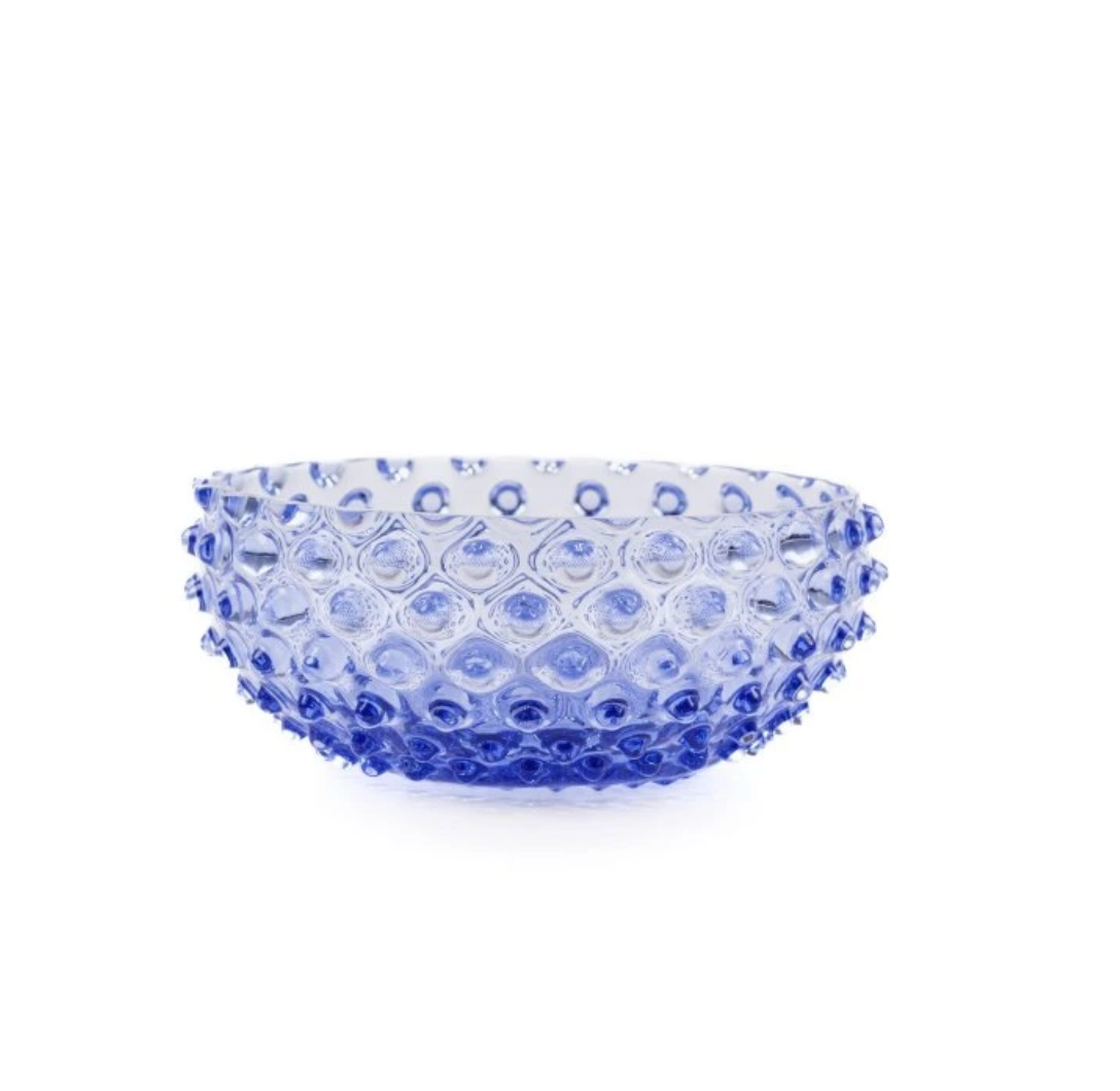 Kristallen kom – Lavendelblauw - 17 cm