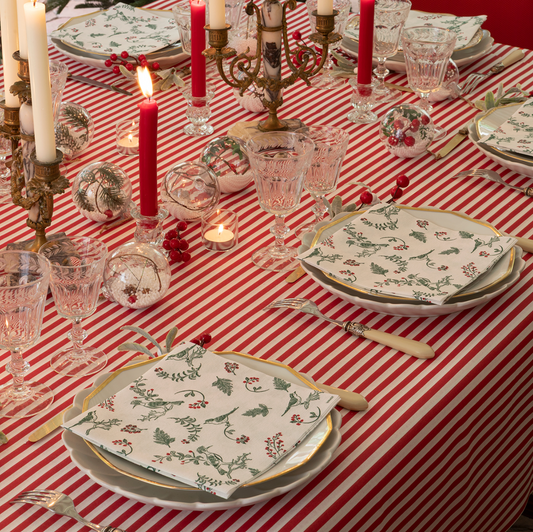 Servetten - Kerst vogeltjes - 40x40