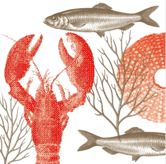 Servetten - Kreeft - 40x40