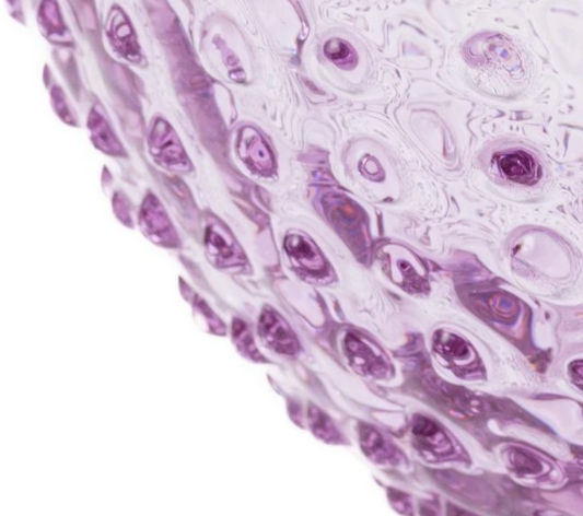 Ronde Kristallen Vaas - Lilla