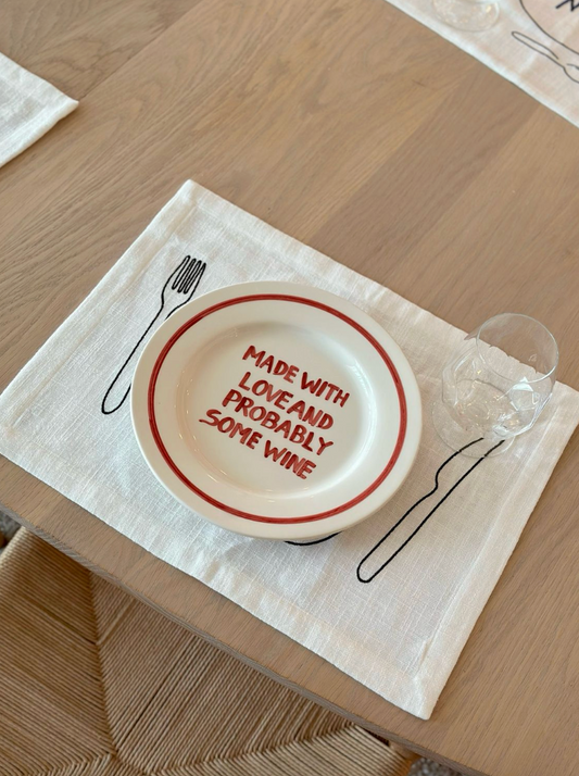 Bord - 'Made with love and probably some wine' - Ø27