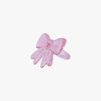 Glass napkin rings with bows (Pink) - set of 4