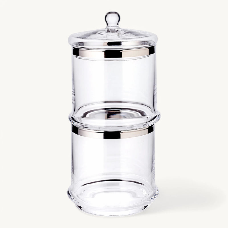 Lia Voorraadpot met Deksel – Mondgeblazen Kristalglas – Ø 13 x H 12 cm