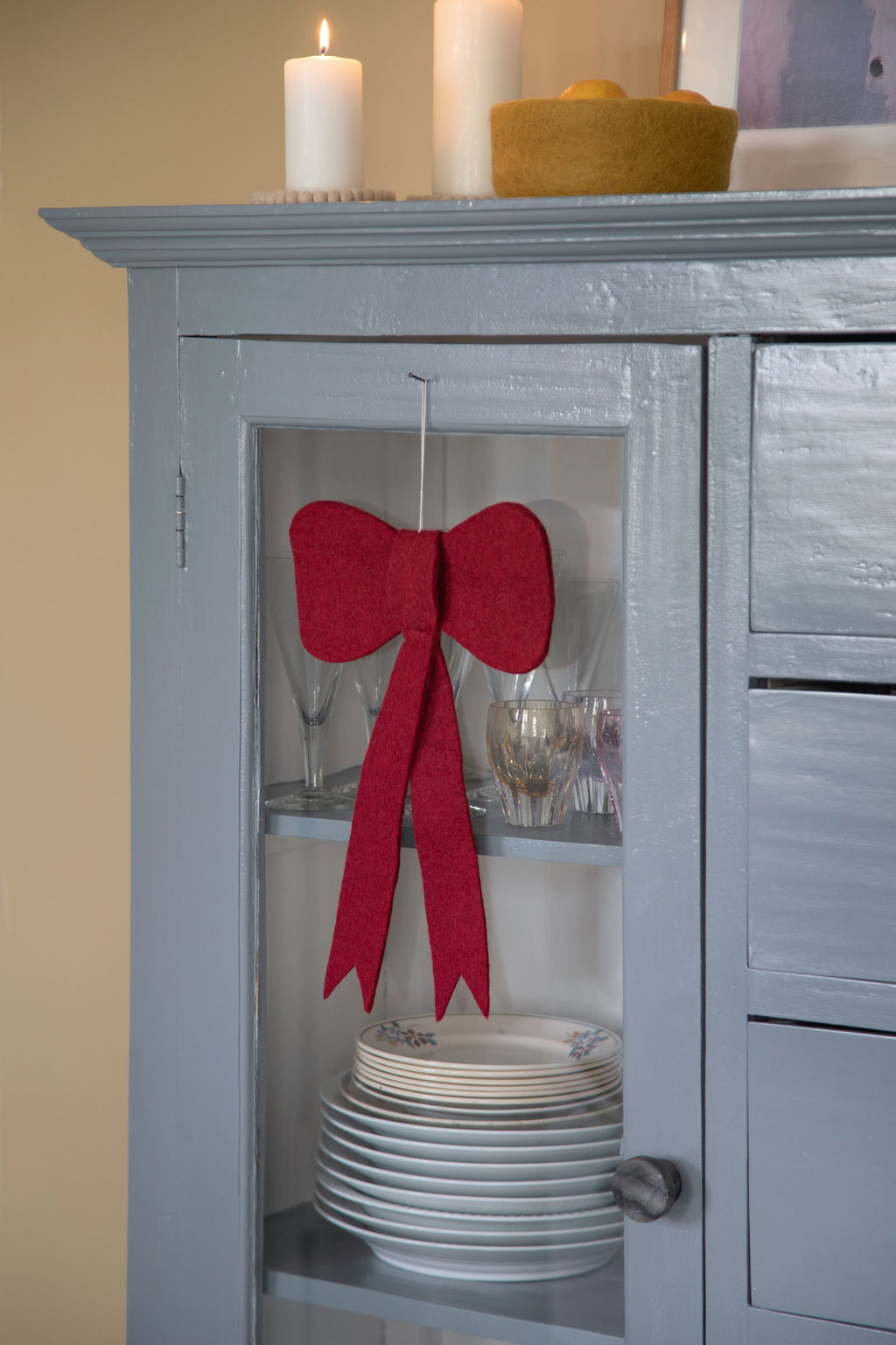 Christmas ornament - Red bow