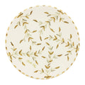 Keramisch Bord "Gouden blaadjes" -  Ø 26 cm