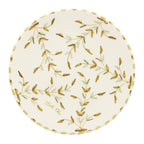 Keramisch Bord "Gouden blaadjes" -  Ø 26 cm