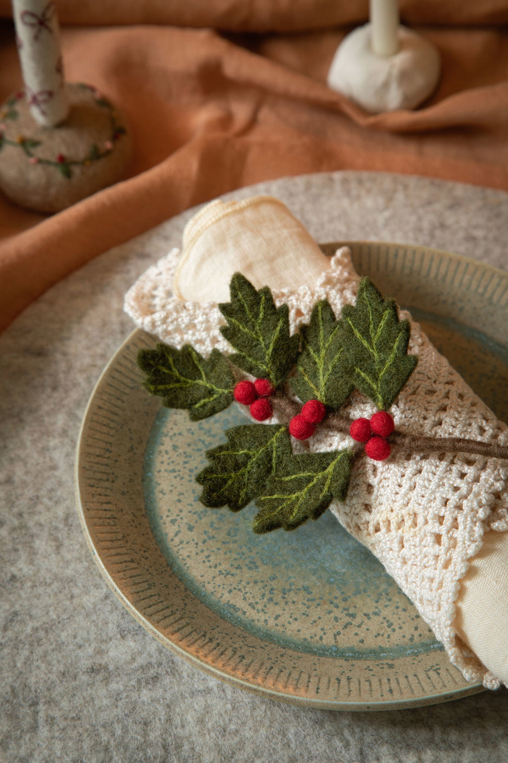 Felt Christmas sprig