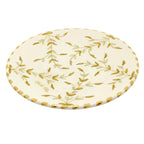 Keramisch Bord "Gouden blaadjes" -  Ø 26 cm