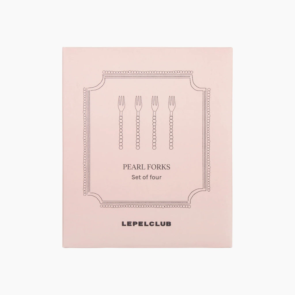 Pearl cake fork - set of 4
