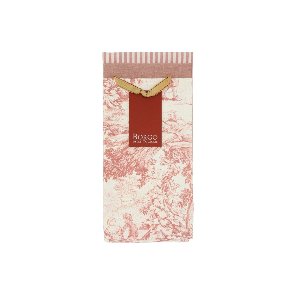 Set van 3 Keukendoeken – Linnen & Katoen - Roze