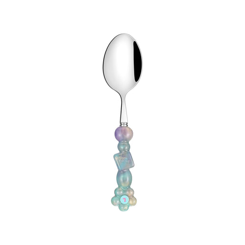 Likio bestek Floral Beads Geometrics met florale kralen in zachte pastelkleuren