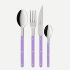Bistrot bestekset 4-delig in mauve