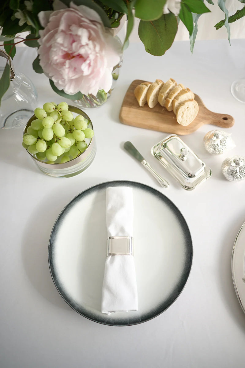 Servetringen verzilverd - set van 4