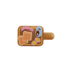 Likio haarclip Energy Breakfast in de vorm van een ontbijtplankje met toast en ei