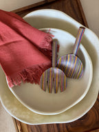 Mixing Hands Stripes serving cutlery 