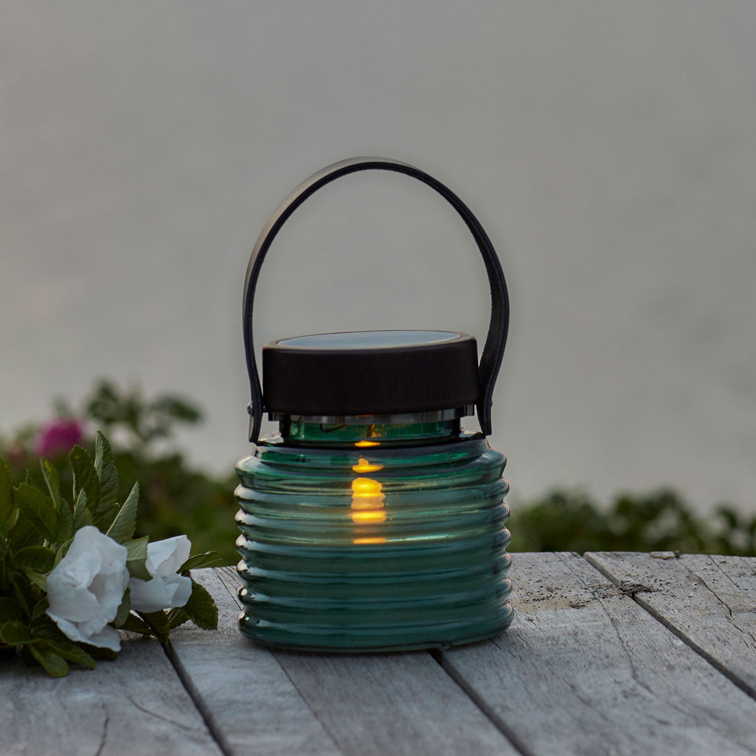 Aston - Solar Jar - Groen/Bruin - ø12 × H12 cm