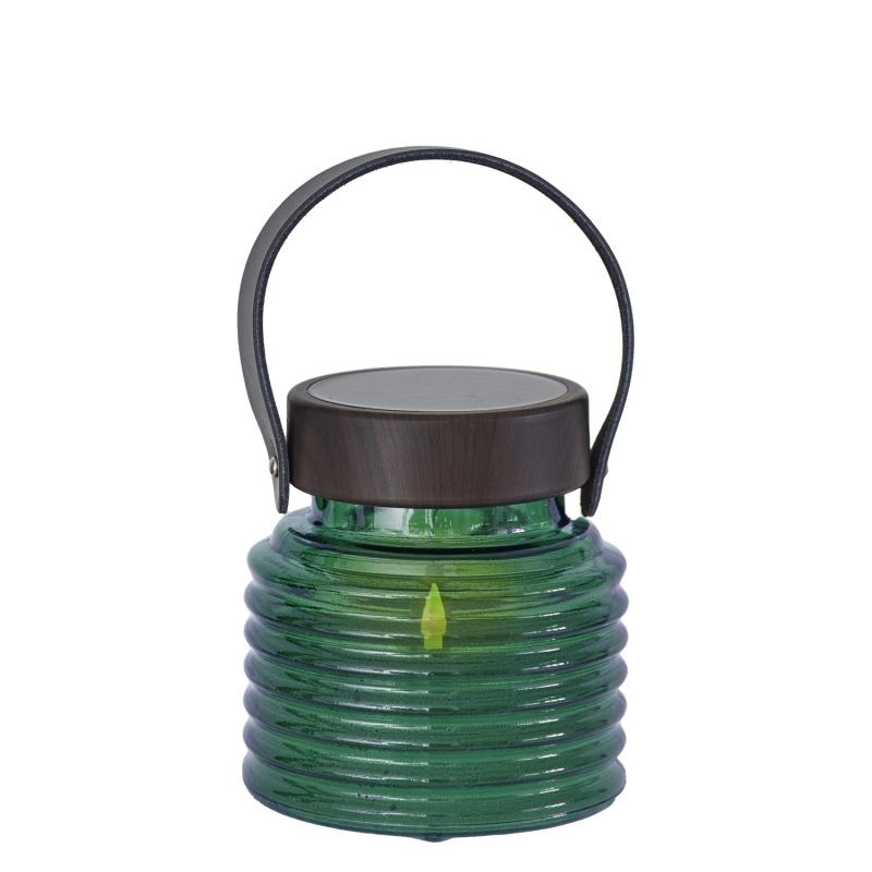 Aston - Solar Jar - Groen/Bruin - ø12 × H12 cm