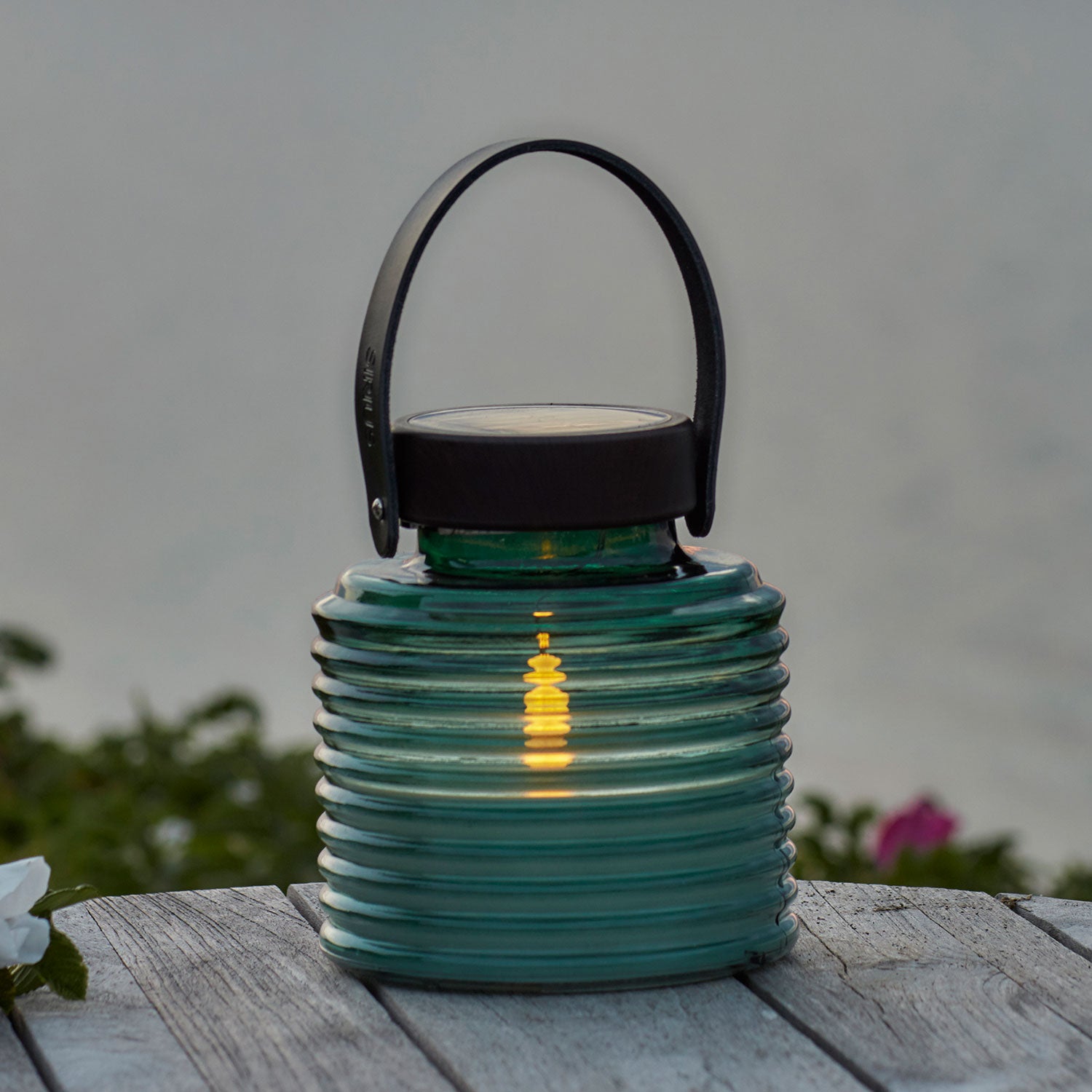 Aston - Solar Jar - Groen/Bruin - ø14 × H16 cm