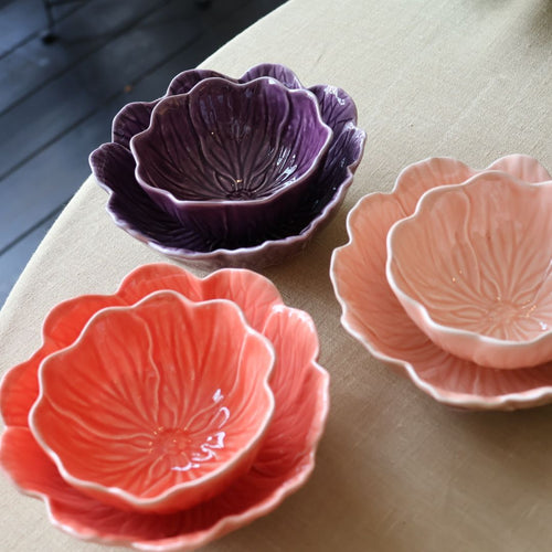 Flora - Kom – Aubergine -  Ø 17 cm