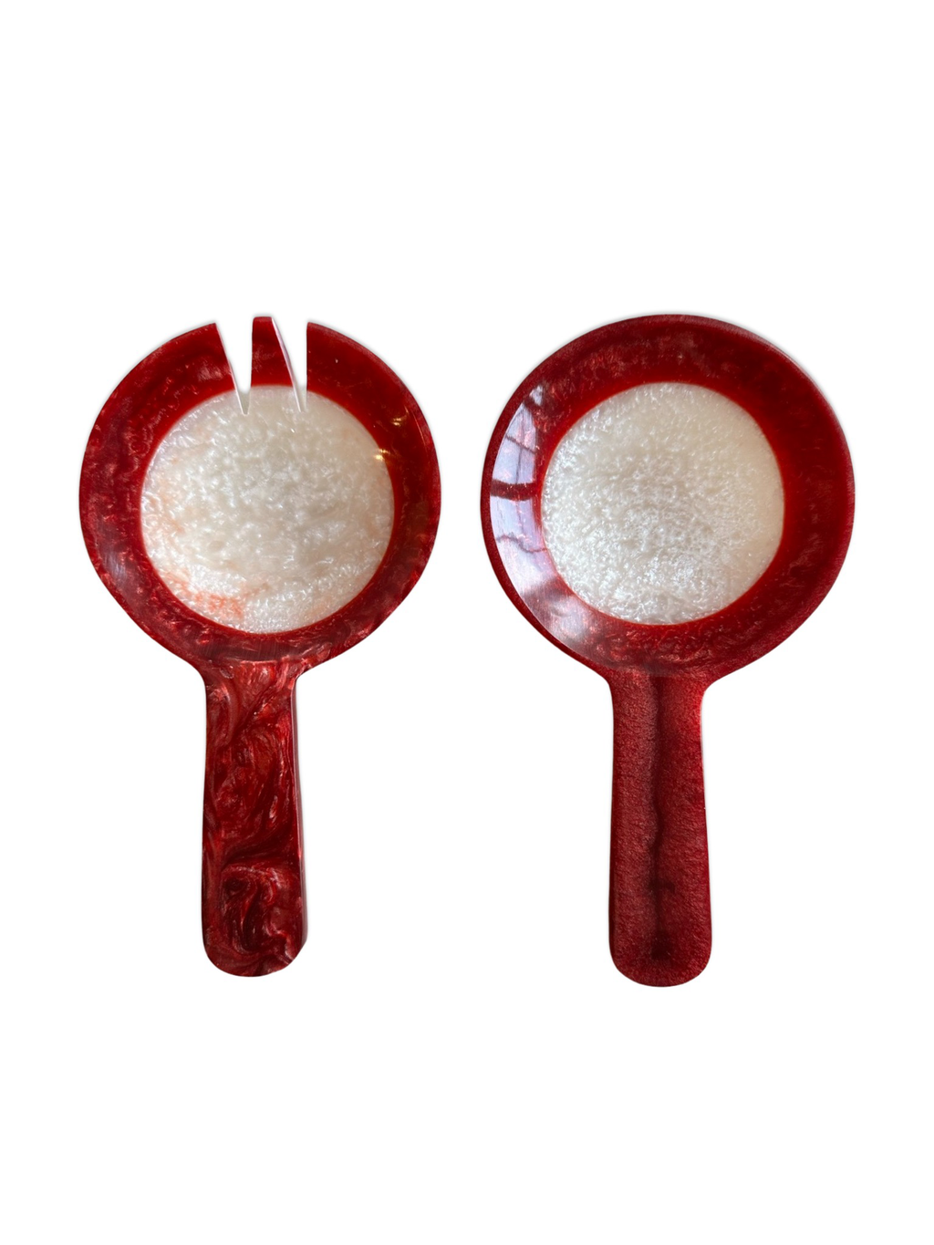 Mixing Hands Burgundy serving cutlery
