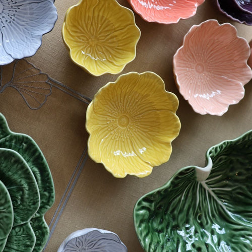 Flora - Kom – Geel -  Ø 17 cm