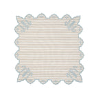 Eden Katoenen Servet – Millerighe Beige / Blauw (45 × 45 cm)