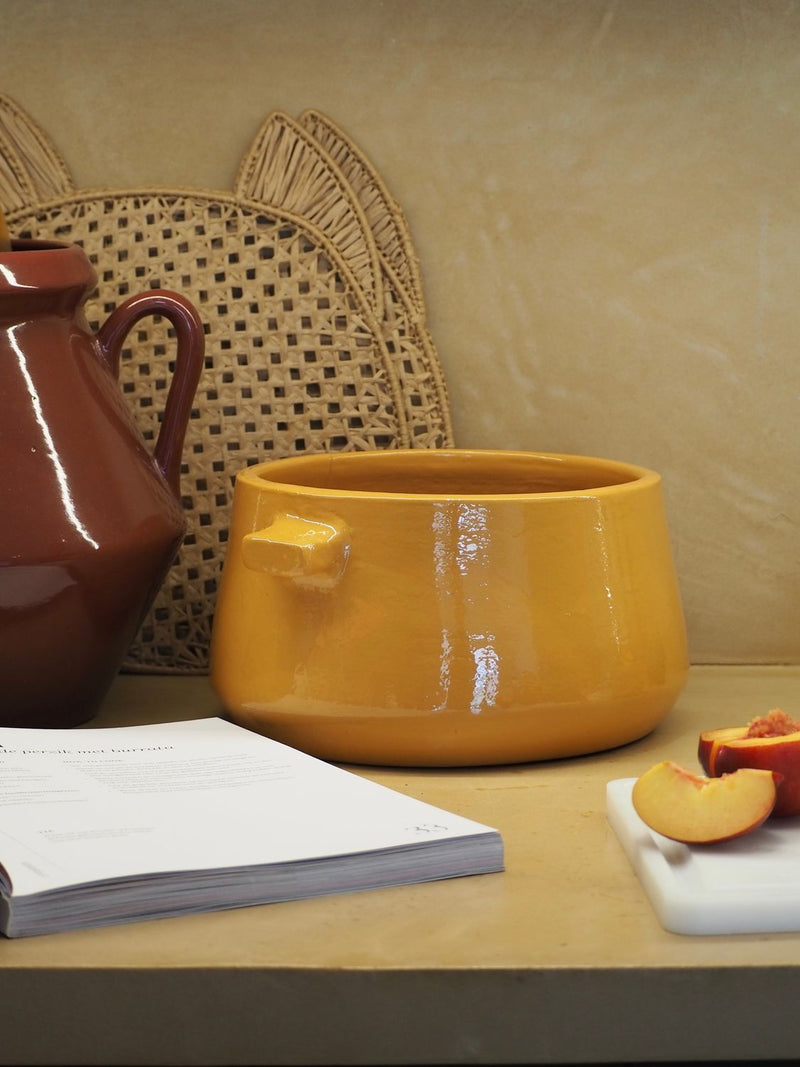 Ovenschaal met deksel Auri L -  geel