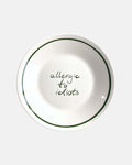 'Allergic to idiots ' bord — ø22cm