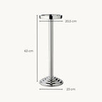 Capri Wijnkoeler met Standaard – Gehamerd RVS – Ø 22 x H 85 cm