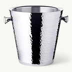Capri Wijnkoeler met Standaard – Gehamerd RVS – Ø 22 x H 85 cm