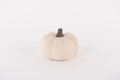 Decoratieve Pompoen Keramiek - Wit - Ø15 x H11 cm