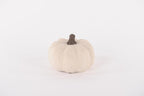 Decoratieve Pompoen Keramiek - Wit - Ø15 x H11 cm
