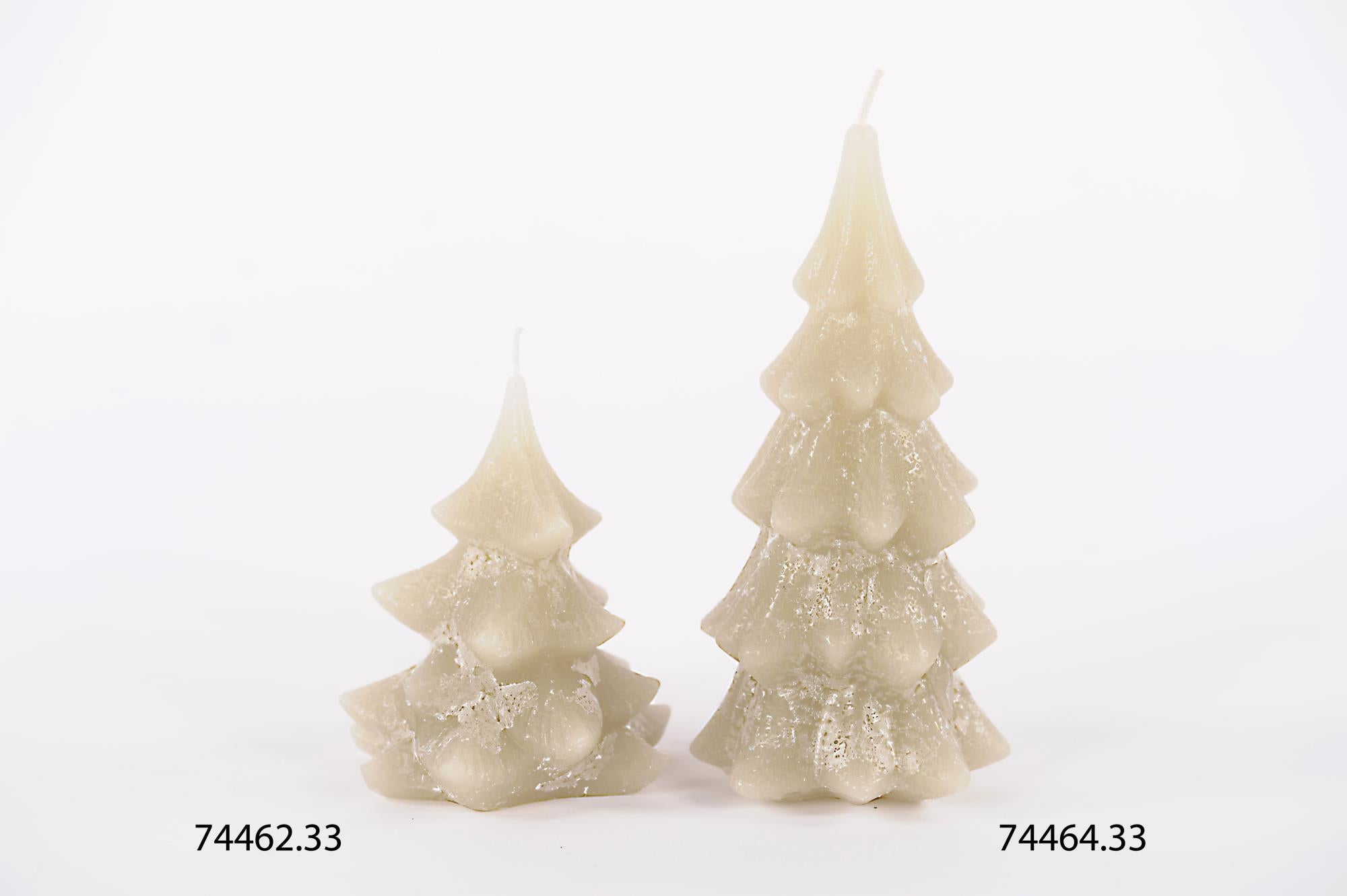 Kerstboom Kaars - Crème - Ø10x12 cm