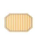 Vlekwerende Linnen Placemat – 50x35 cm - Gele Streepjes