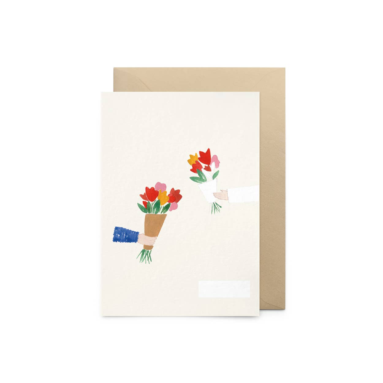 Boeketjeskaart met envelop