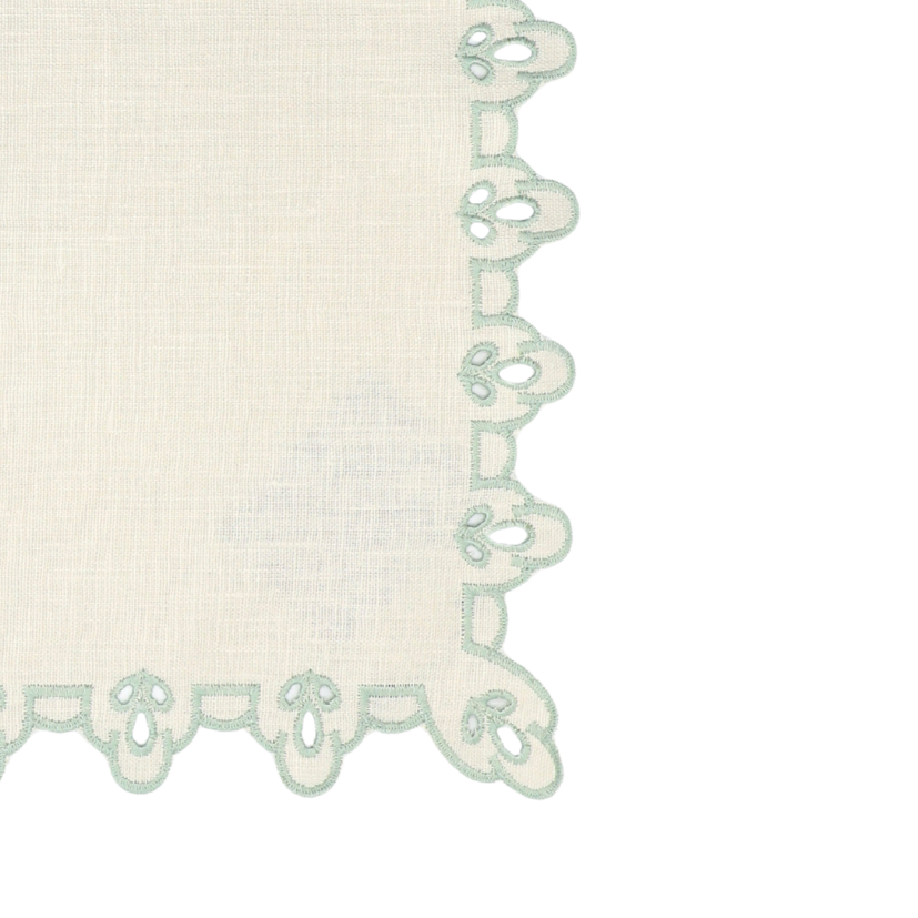 Vlekwerende Linnen Placemat – 50x35 cm - Saliegroen