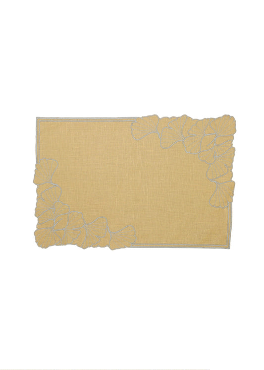 Vlekwerende Linnen Placemat – 50x35 cm - Geel