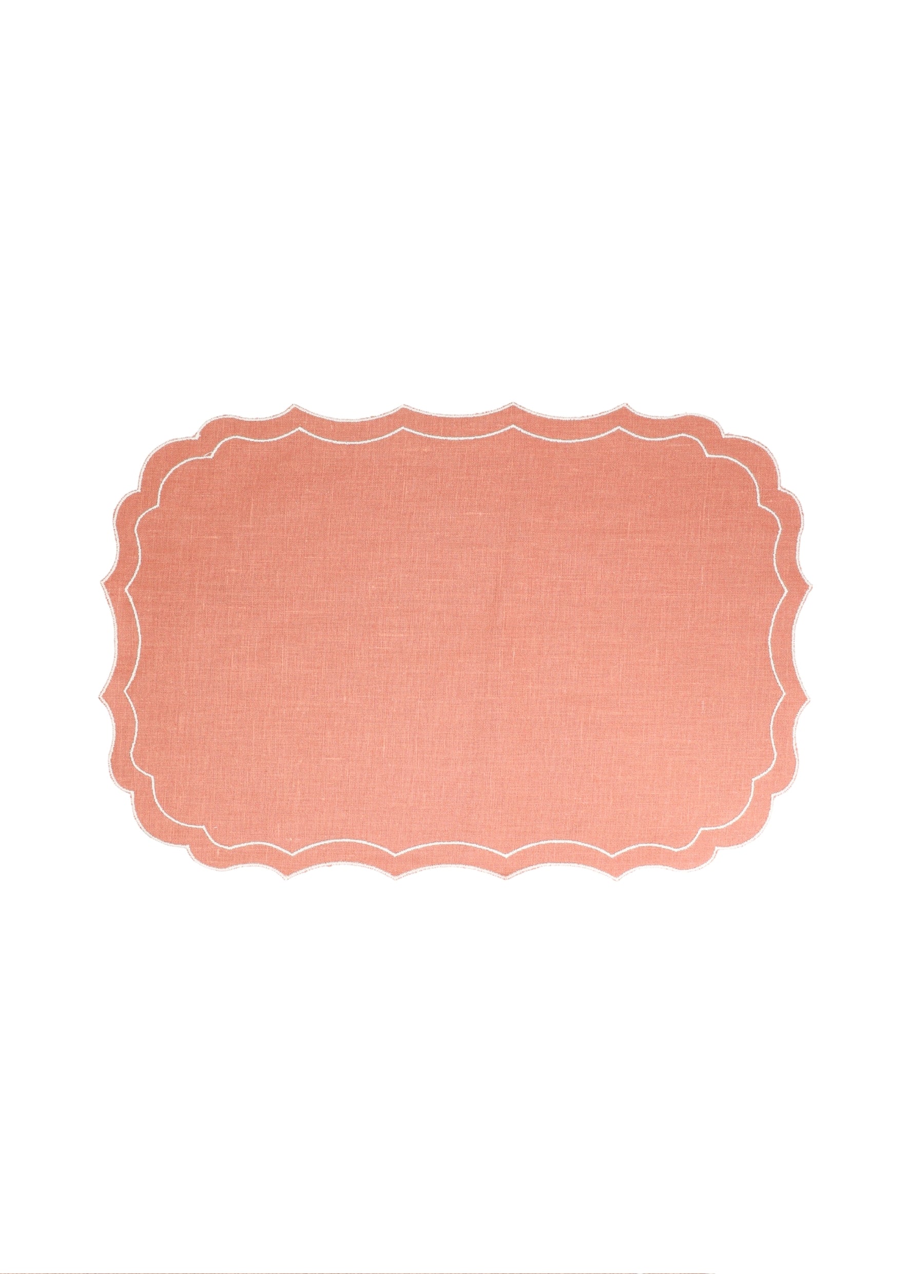 Vlekwerende Linnen Placemat – 50x35 cm - Terracotta