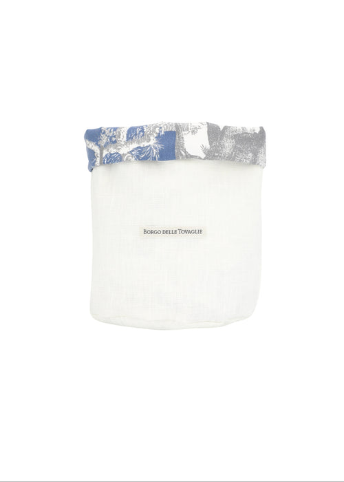 Broodmand - dubbelzijdig – Ø15 cm - Blauw