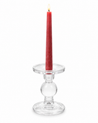 Glazen Kaarsenhouder op Voet - Ø9 x H10,5 cm