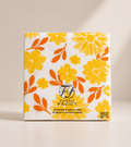 Servetten - Geel x Oranje bloemen - 40x40