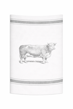 Theedoek 100% katoen - Stier volledig