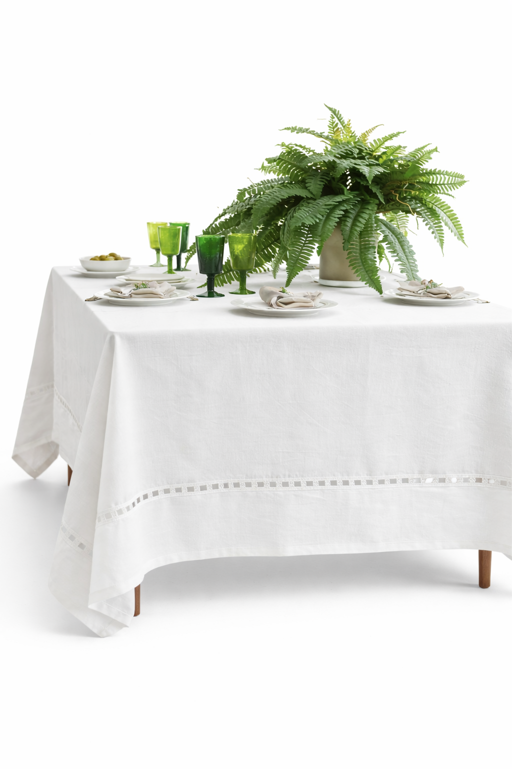 Riviera tafellaken – linnen – Avorio – 170 x 220 cm