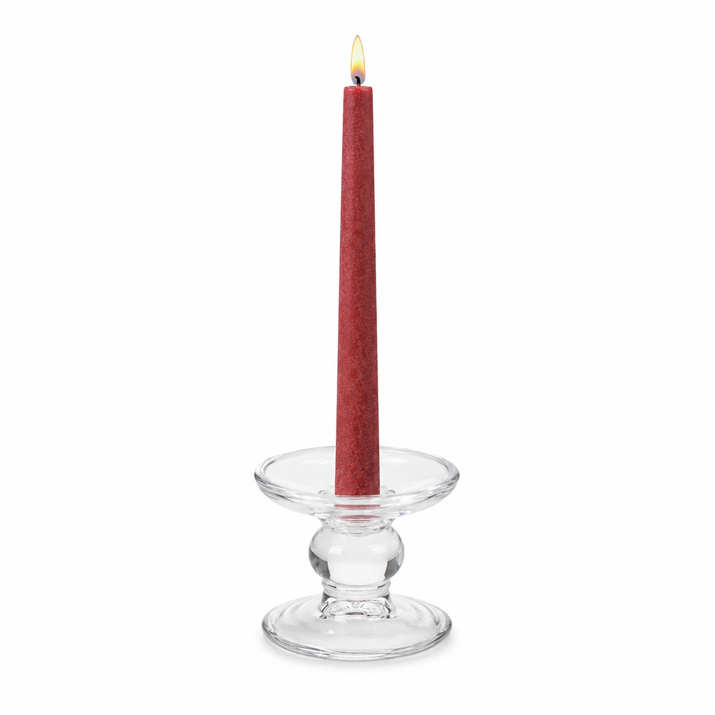 Glazen Kaarsenhouder op Voet - Ø9,2 x H7,3 cm