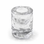 Bumpy Glazen Tafelkandelaar en Theelichthouder - Ø5,8 x H8 cm