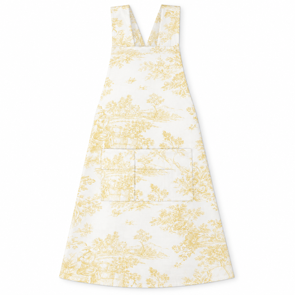 Japanse keukenschort Toile de Jouy
