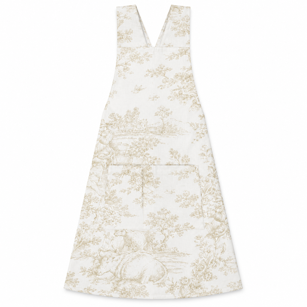 Japanse keukenschort Toile de Jouy
