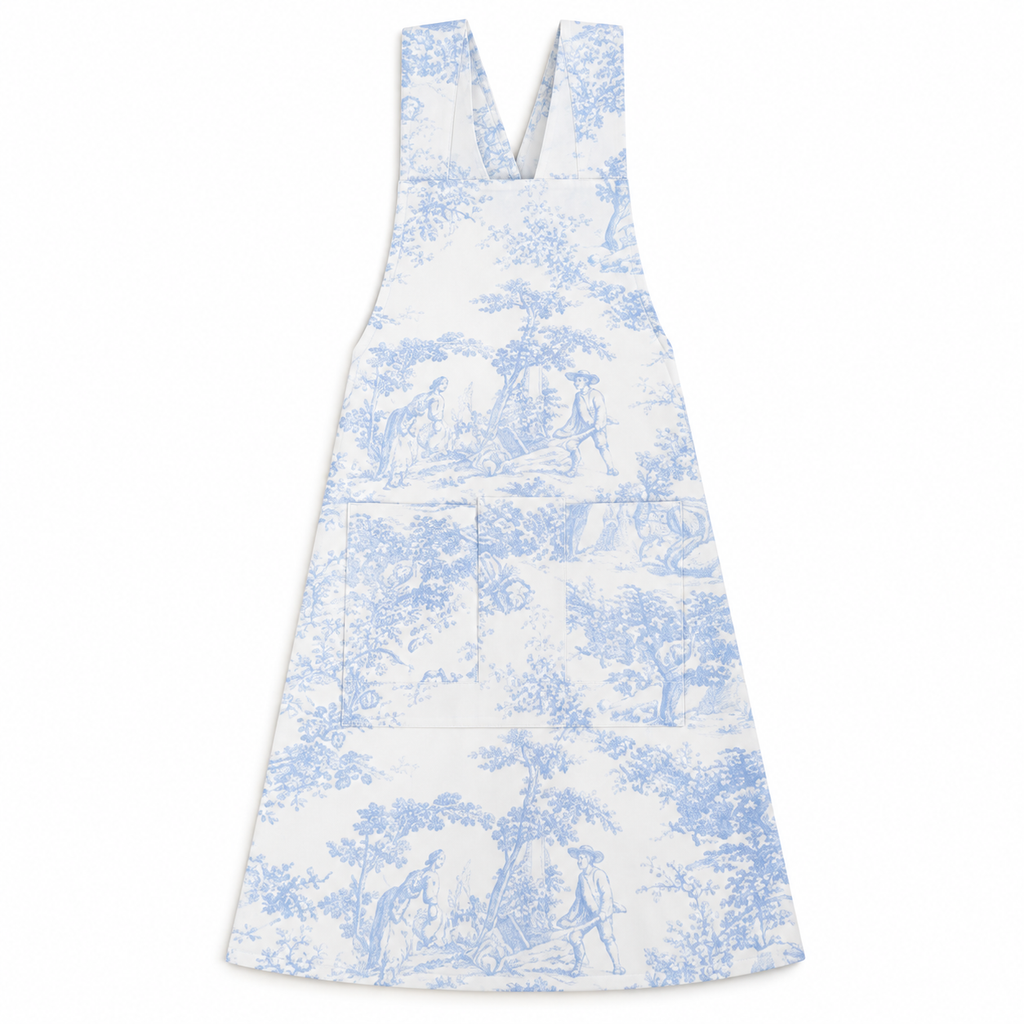Japanse keukenschort Toile de Jouy